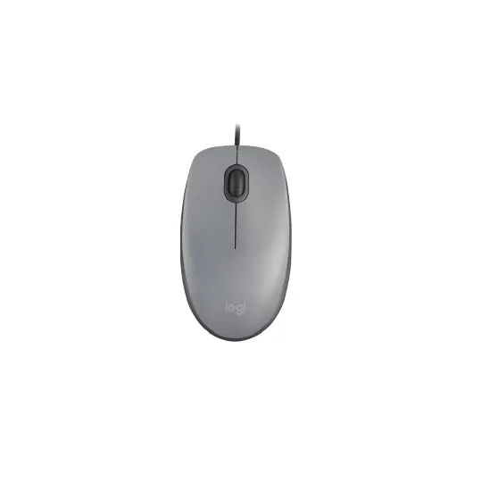 Logitech – Mouse com fio Logitech M110 Cinza