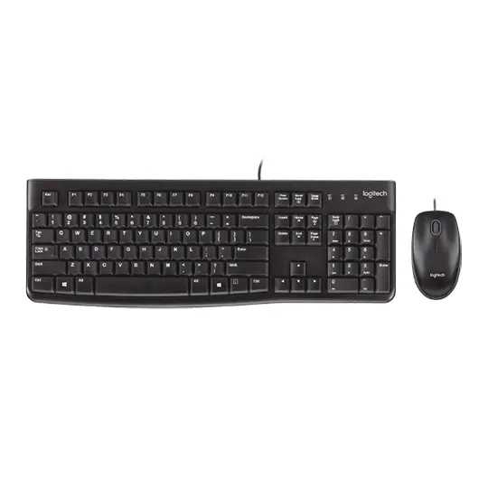 Logitech – Combo Teclado e Mouse com fio Logitech MK120